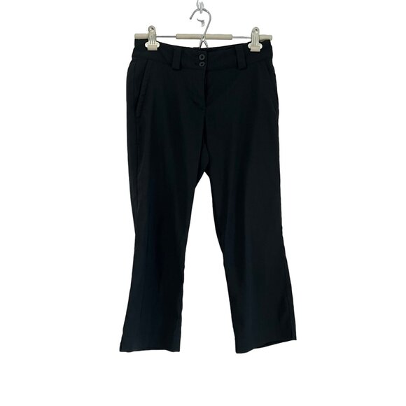 Nike Pants - Nike Golf Tour Performance Dri Fit Black Straight Leg Relaxed Womens Pants Sz 2